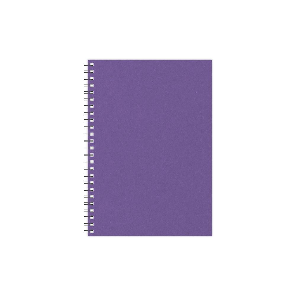 Klade - planotājs TIMER ar spirāli, A5 formāts, punktotas lapas, violetā krāsā