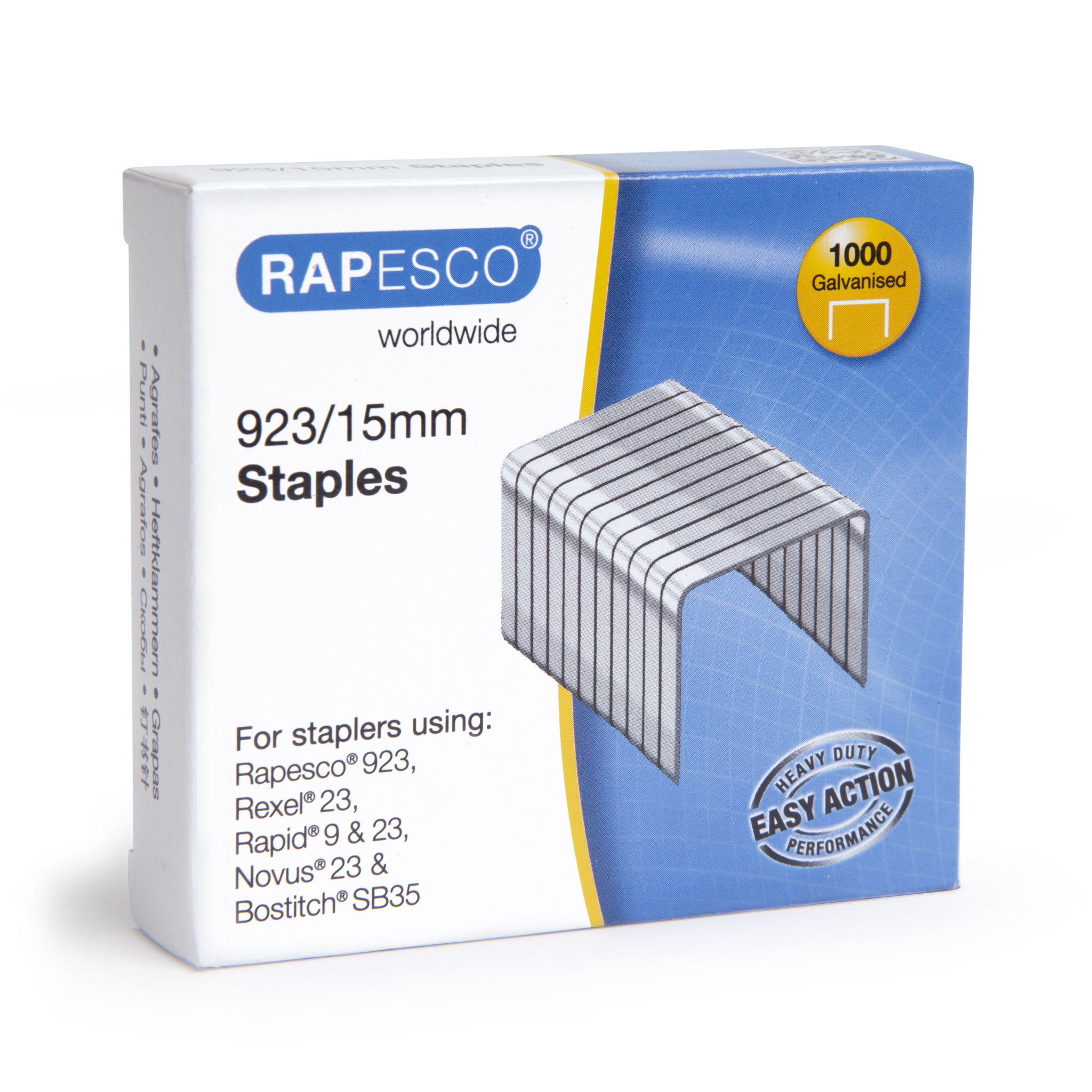 Skavas RAPESCO 923/15mm (iepakojumā 1000 gab.)