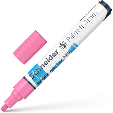 Akrila marķieris SCHNEIDER Paint-it 320, 4mm, gaisi rozā