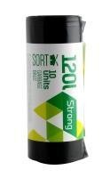 Atkritumu maisi LD 120L, 35mk, 70x100 cm, 35mk., melni, 10 gab. Sortex