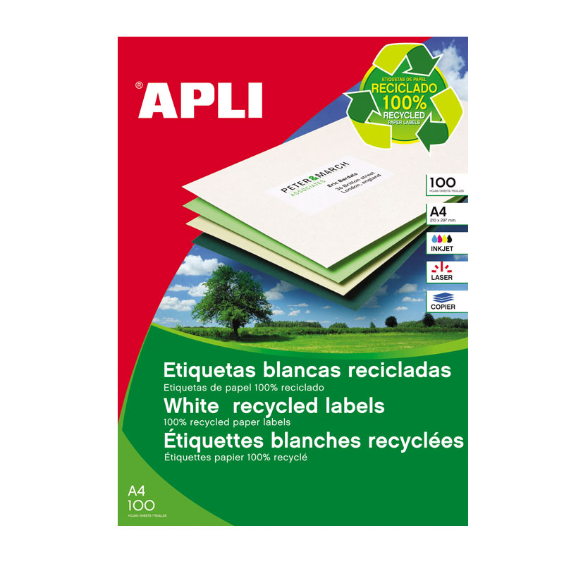 Uzlīmes APLI ILC ar izmēru 210x297mm, 100 loksnes/1 uzlīme loksnē