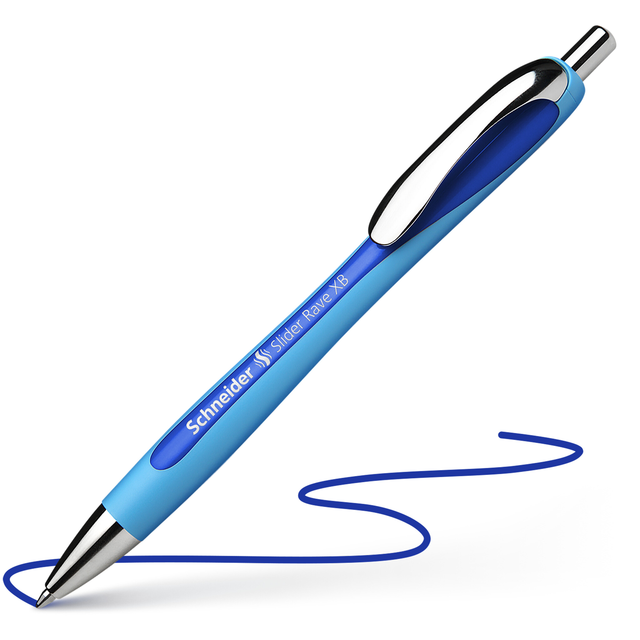 Lodīšu pildspalva SCHNEIDER SLIDER RAVE 1.4mm zila tinte